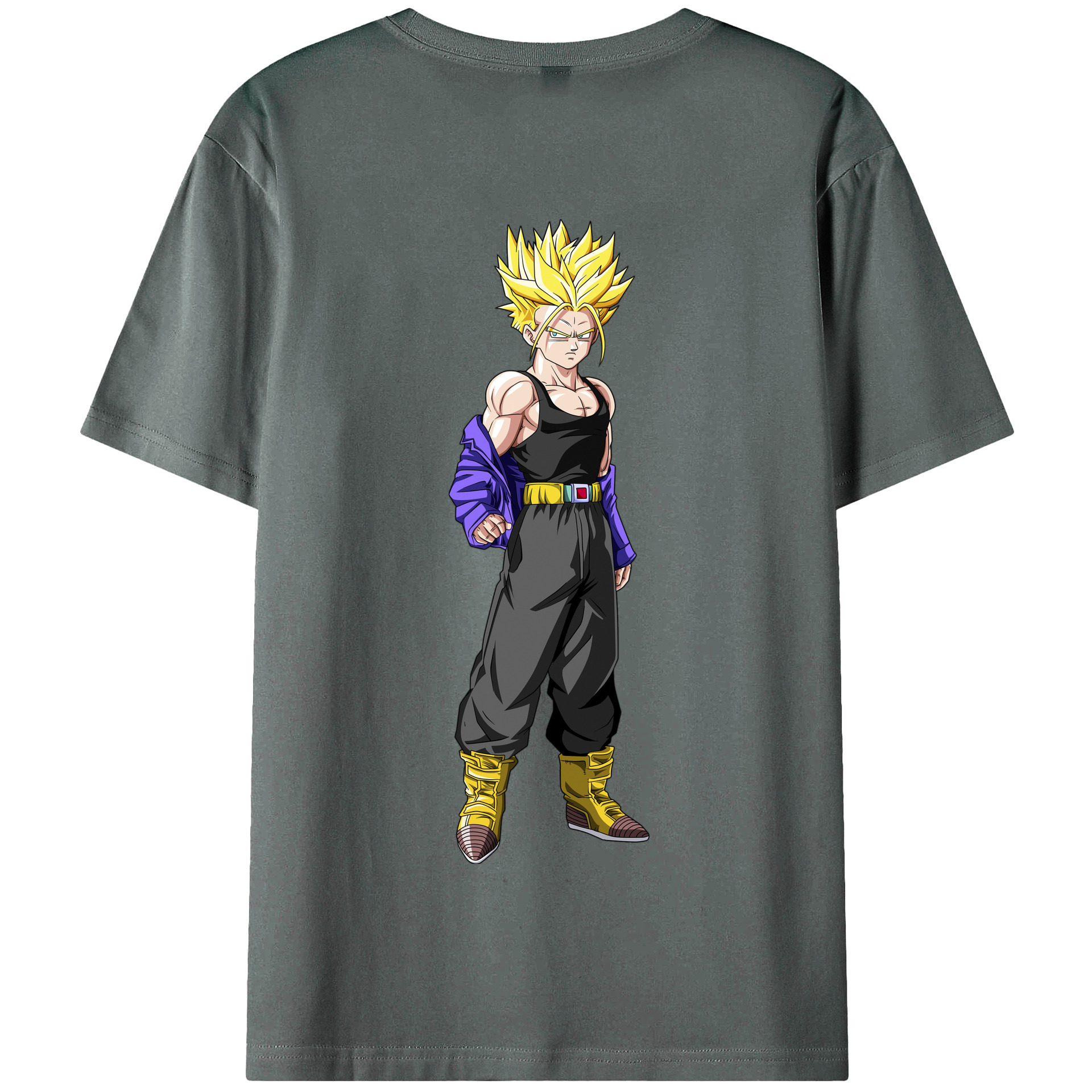 （画像用） ドラゴンボール トランクス（Torankusu）DRAGON BALL Trunks 綿100％半袖Tシャツ（背面プリント）